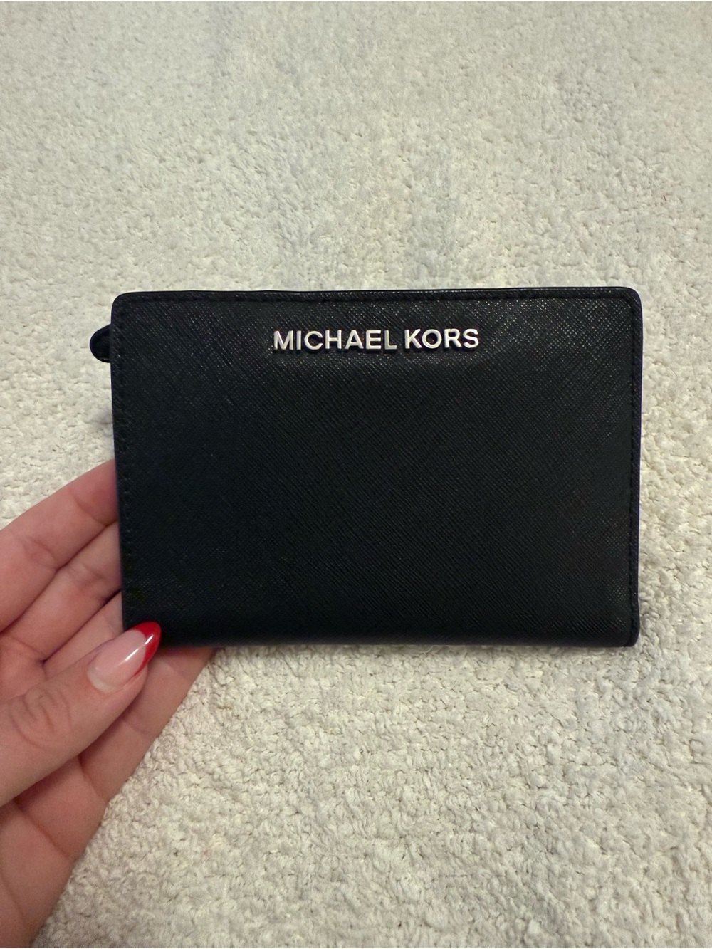 MICHAEL KORS Black Leather Wallet